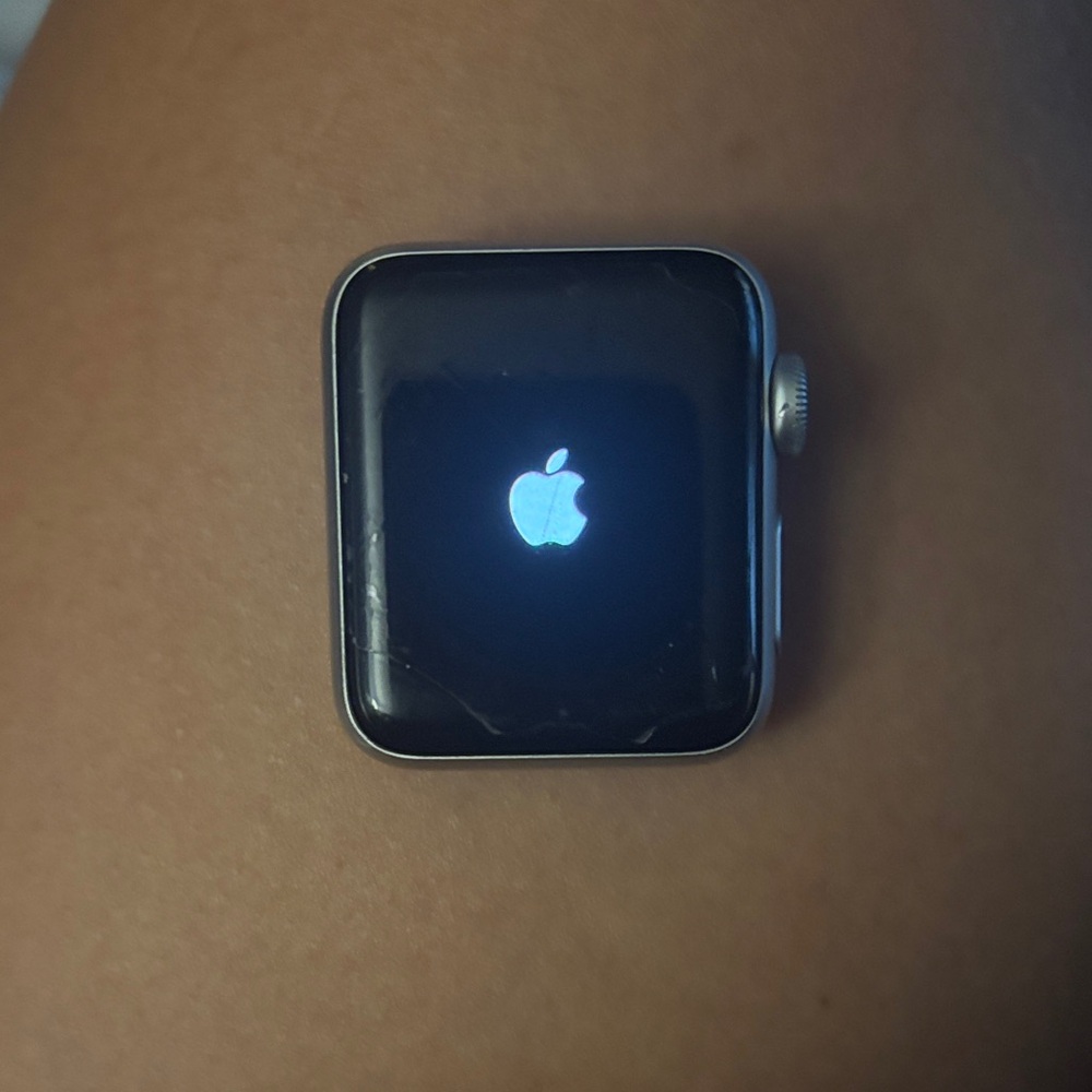 Apple Silver and Black Smartwatch